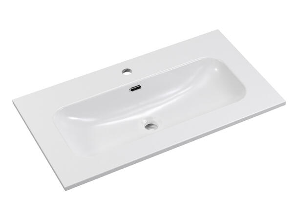 Møbelservant FLY WHITE GLOSS 80 DP 81x15x46cm - Hvit