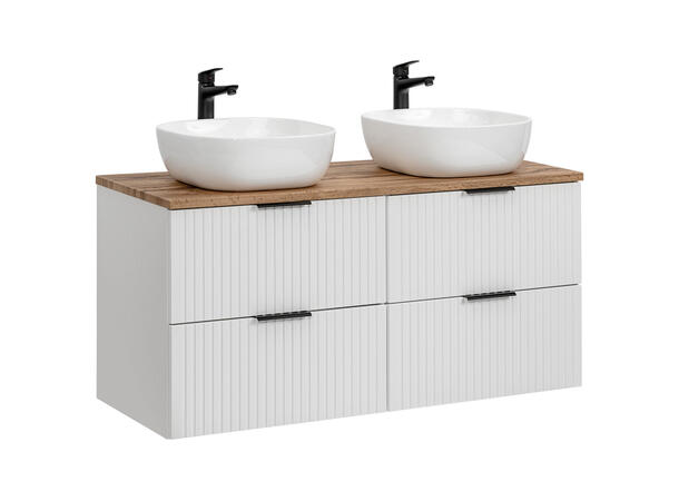 Møbelpakke ADEL WHITE 120 120x46x57 - 4 Skuffer