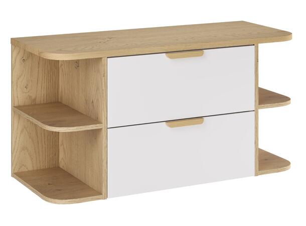 Møbelpakke Aster White  100 100x46x50  - Eik/Hvit  matt