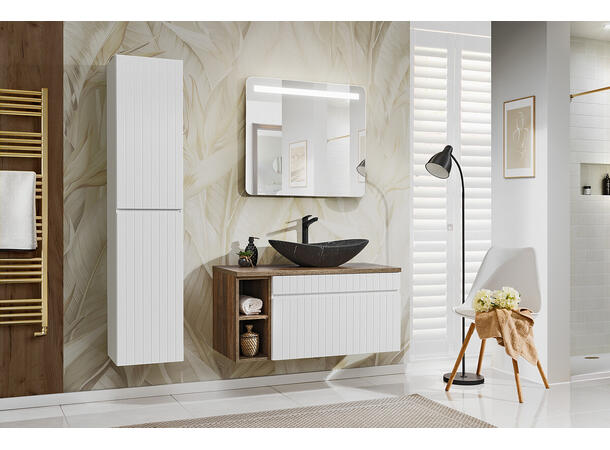 Møbelpakke ICONIC WHITE 100 100x46x45- 1 Skuff