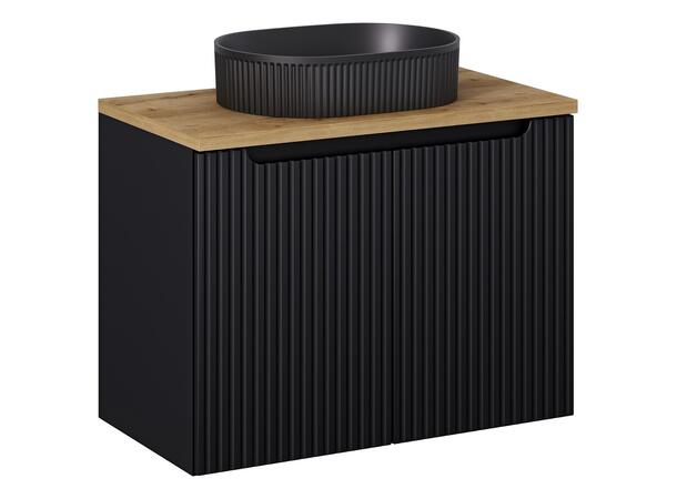Møbelpakke NOVA BLACK 80 cm 80x39x57- m/2 dør