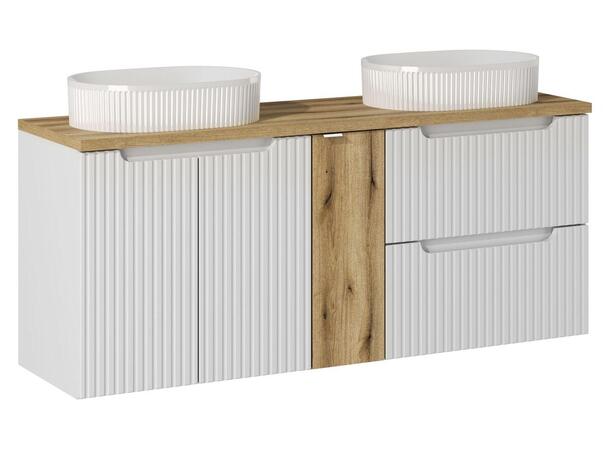 Møbelpakke NOVA WHITE 140 140x46x57 - 2 Skuffer/ 2 dør