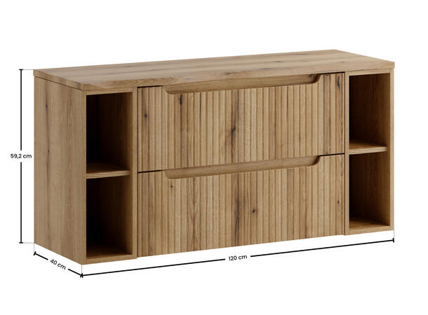 Møbelpakke Nova Eik Coast Evoke 120 cm 120x39x57