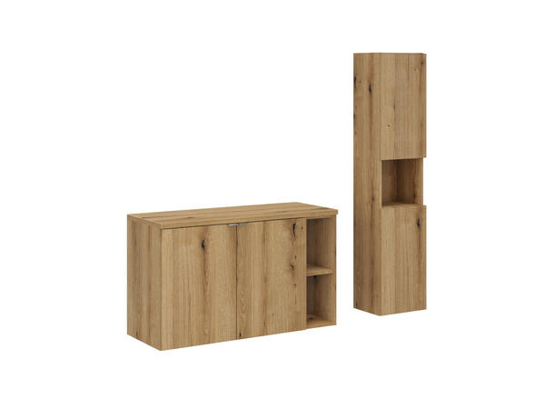 Møbelpakke  NOVA OAK 100 cm 100x39x57 m/2 dør