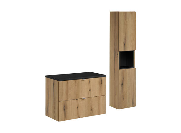 Møbelpakke  NOVA OAK 80 cm 80x39x57- 2 Skuffer