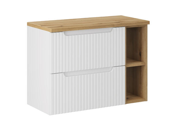 Møbelpakke  NOVA WHITE 80 cm 80x39x57- 2 Skuffer