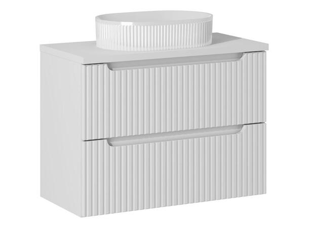 Møbelpakke  NOVA WHITE 80 cm 80x39x57- 2 Skuffer