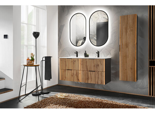 Møbelpakke  XILO BLACK 120 cm 120x46x57 - 4 Skuffer
