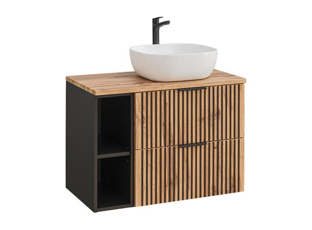 Møbelpakke  XILO BLACK 80 cm 80x46x57 - 2 Skuffer