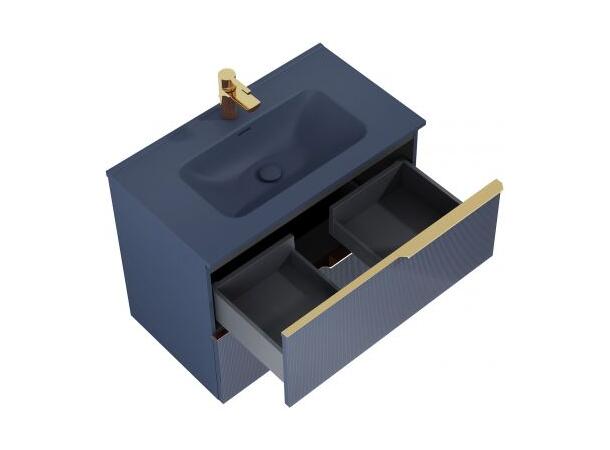 Møbelservant 80 cm 81x15x46cm - blue matt