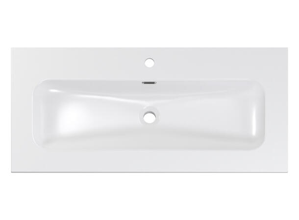Møbelservant FLY WHITE GLOSS DP 100x15x46  cm - Hvit