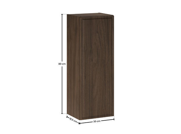 Overskap TERRA VILLA H = 80 cm m/1 dør Valnøtt