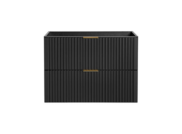 Servantskap ADEL BLACK  80 80x46x57 -  2 Skuffer