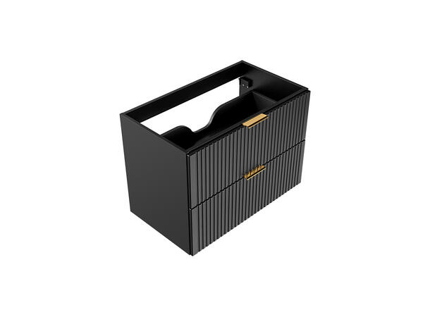 Servantskap ADEL BLACK  80 80x46x57 -  2 Skuffer