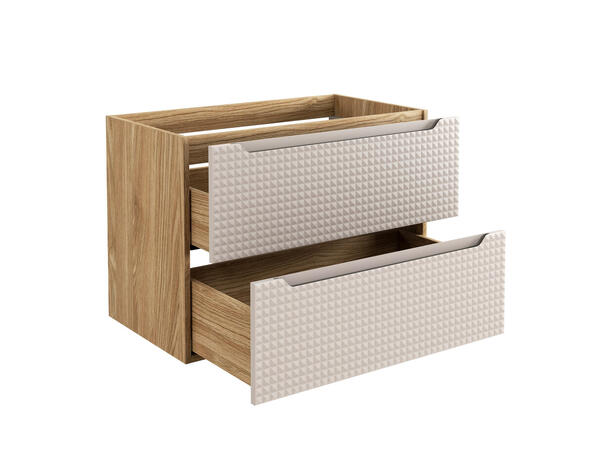 Servantskap LUXOR BEIGE 80 cm 80x46x57 -  2 Skuffer