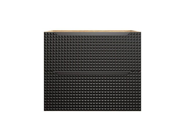 Servantskap LUXOR BLACK  70 cm 70x46x57 -  2 Skuffer