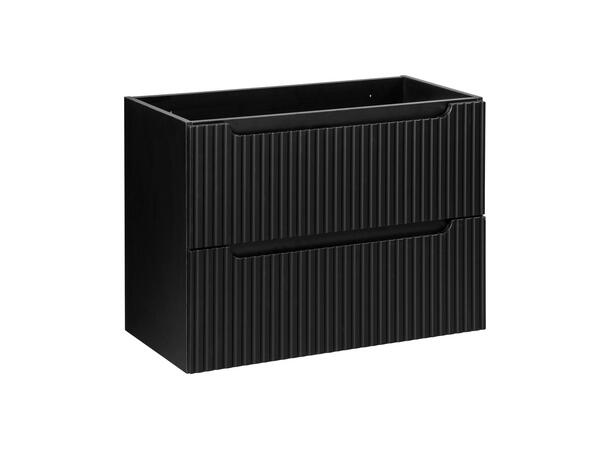 Servantskap NOVA BLACK  80 cm 80x39x57 - 2 Skuffer