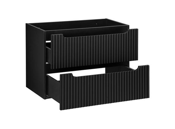 Servantskap NOVA BLACK  80 cm 80x39x57 - 2 Skuffer