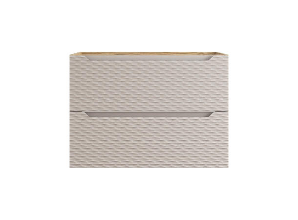 Servantskap OCEAN  BEIGE  80 cm 80x46x57 - 2 Skuffer