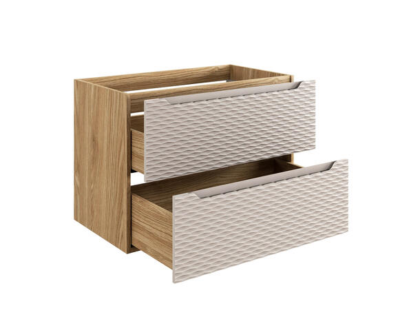 Servantskap OCEAN  BEIGE  80 cm 80x46x57 - 2 Skuffer