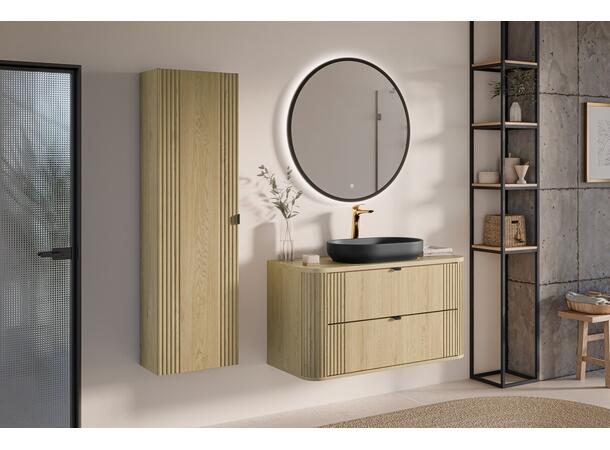 Servantskap OVALIA CREMONA 100 cm 100x46x52 -  2 Skuffer - Eik Cremona