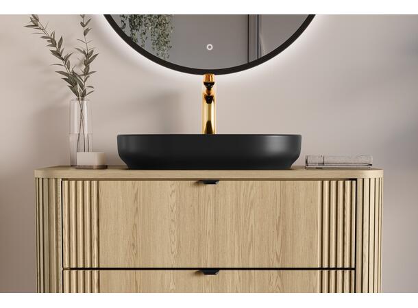 Servantskap OVALIA CREMONA 100 cm 100x46x52 -  2 Skuffer - Eik Cremona