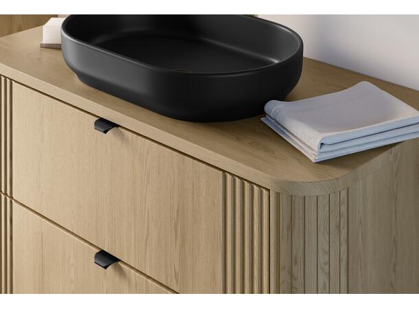 Servantskap OVALIA CREMONA 100 cm 100x46x52 -  2 Skuffer - Eik Cremona