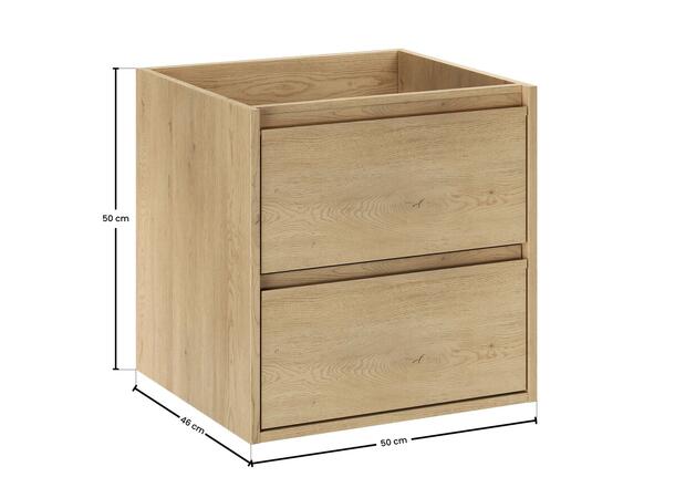 Servantskap VIOLA CREMONA  50 cm 50x46x50 - 2 Skuffer