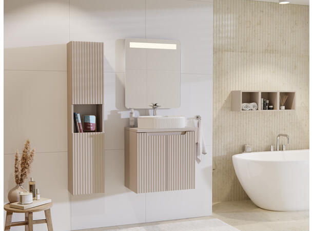 Toppmontert Servant BEYOND 5 WHITE 48x11x32 cm - Hvit matt