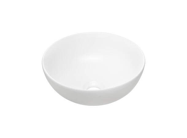 Toppmontert Servant DOMI WHITE 32x14x32 cm - Hvit matt