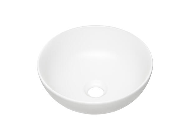 Toppmontert Servant DOMI WHITE 32x14x32 cm - Hvit matt