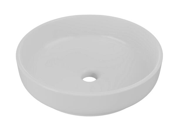 Toppmontert Servant RIVER 2 CONCRETE 40x12x40 cm - Grå matt