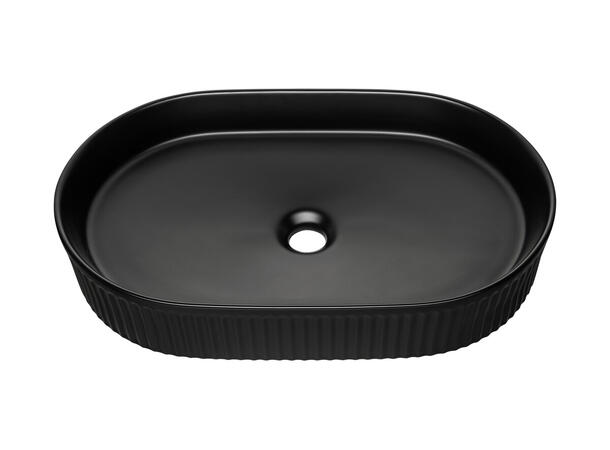 Toppmontert Servant  BEYOND 3 BLACK 56x10x36 cm - Svart matt