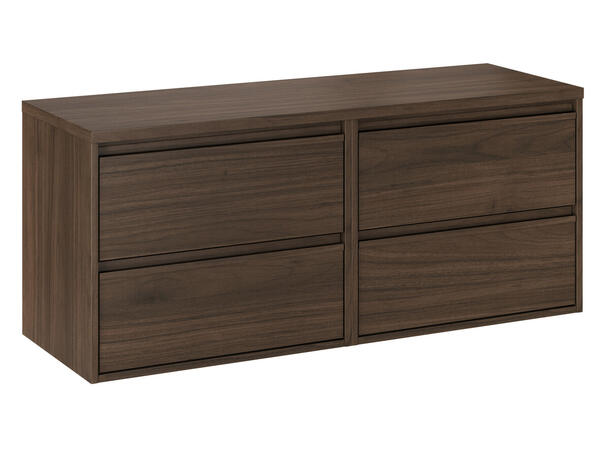 Underskap m/ benkeplate VIola VILLA 120 120x46x45 -  4 Skuffer Valnøtt