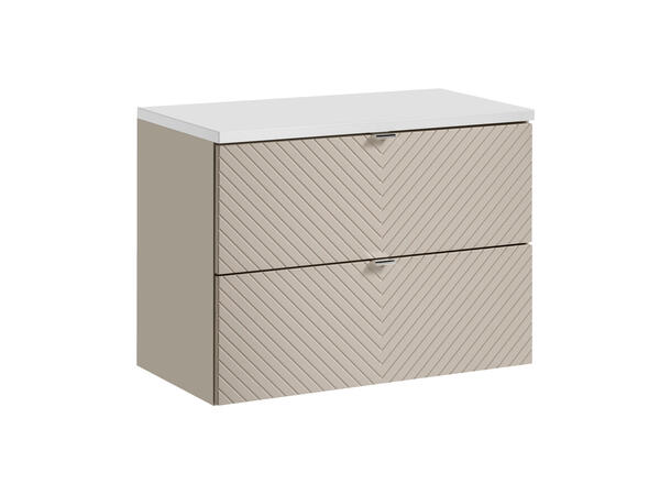 Underskap m/benkeplate VIVA CASHMERE 80x39x57- 2 Skuffer