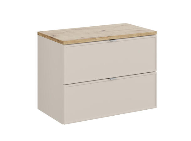 Underskap m/benkeplate  BELLA CASHMERE 80x46x57 - 2 Skuffer