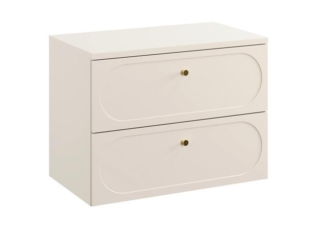 Underskap m/benkeplate  DONNA SAND 80 80x46x57 - 2 Skuffer
