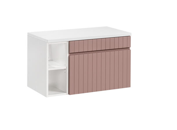 Underskap m/benkeplate  ICONIC ROSE 80 80x46x45- 2 Skuffer