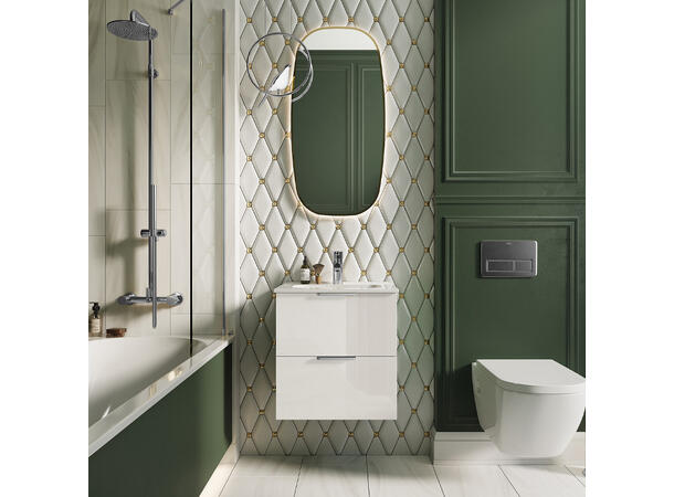 Underskap m/servant  50 cm 51x36x55 - Hvit