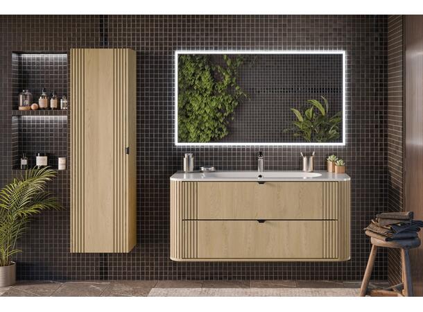 Underskap med servant OVALIA CREMONA 120 120x46x57 - 2 Skuffer - Eik Cremona