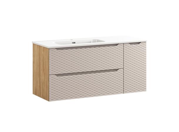 Underskap med servant  OCEAN BEIGE  120 120x46x57 2 Skuffer/1 dør