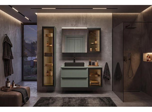 Benkeplate SKOGSGRØNN 140 cm 140x2,5x46 - Sivgrønn