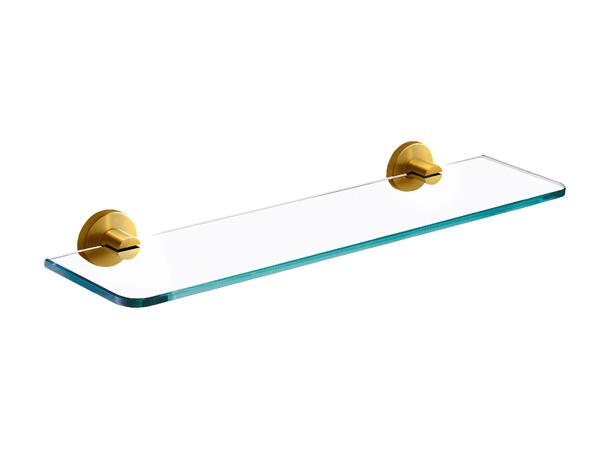 Glasshylle SMILE 500  mm – Børstet gull