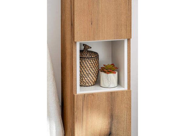 Høyskap  NOVA OAK H = 140 cm  m/2 dør