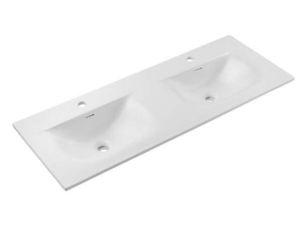 Møbelservant 120 SKY Hvit matt 121x17x46  cm - Dobbelt
