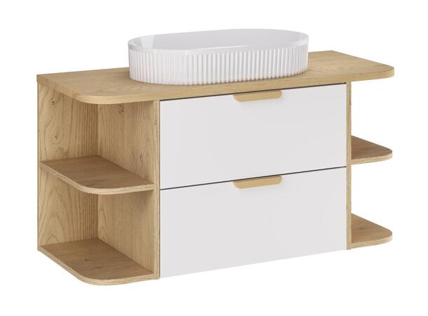 Møbelpakke Aster White  100 100x46x50  - Eik/Hvit  matt