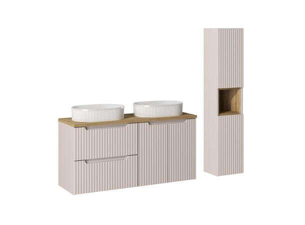 Møbelpakke NOVA CASHMERE 120 120x39x57 - 2 Skuffer/ 2 dør