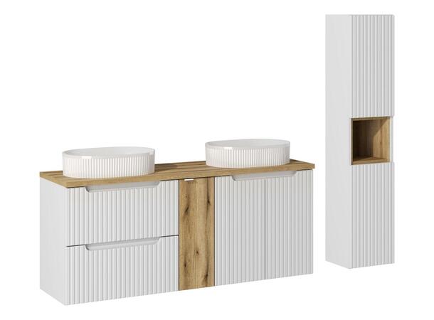 Møbelpakke NOVA WHITE 140 140x46x57 - 2 Skuffer/ 2 dør