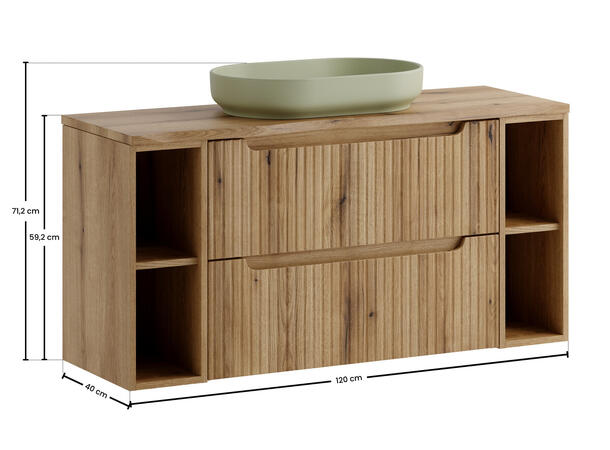 Møbelpakke Nova Eik Coast Evoke 120 cm 120x39x57