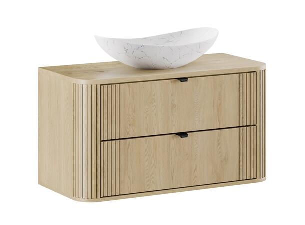 Møbelpakke OVALIA CREMONA 100x46x52 - 2 Skuffer - Eik Cremona